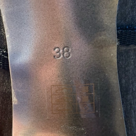 Diesel Open Toe Satin & Suede Bootie Heels 38 (8) - Picture 3 of 9